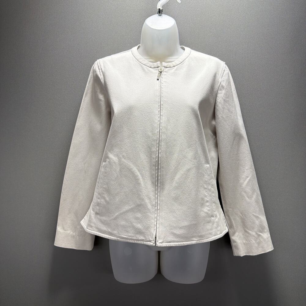 Eddie Bauer Womens Casual Taupe Jacket And Pants 2 Piece Outfits Set Size M Pet - Picture 3 of 15